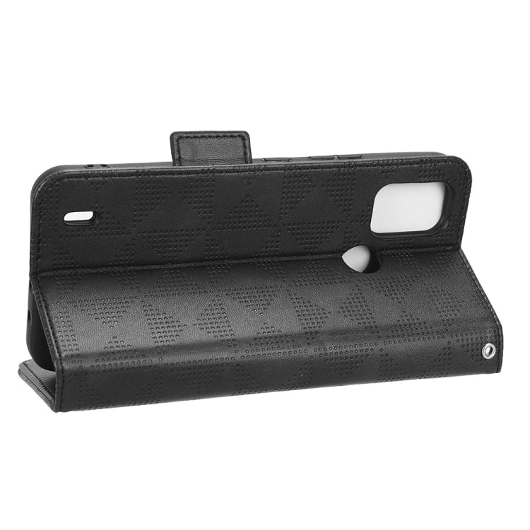 Symmetrical Triangle Leather Phone Case, For Nokia C21 Plus, For Nokia C21, For Nokia C100, For Nokia C200