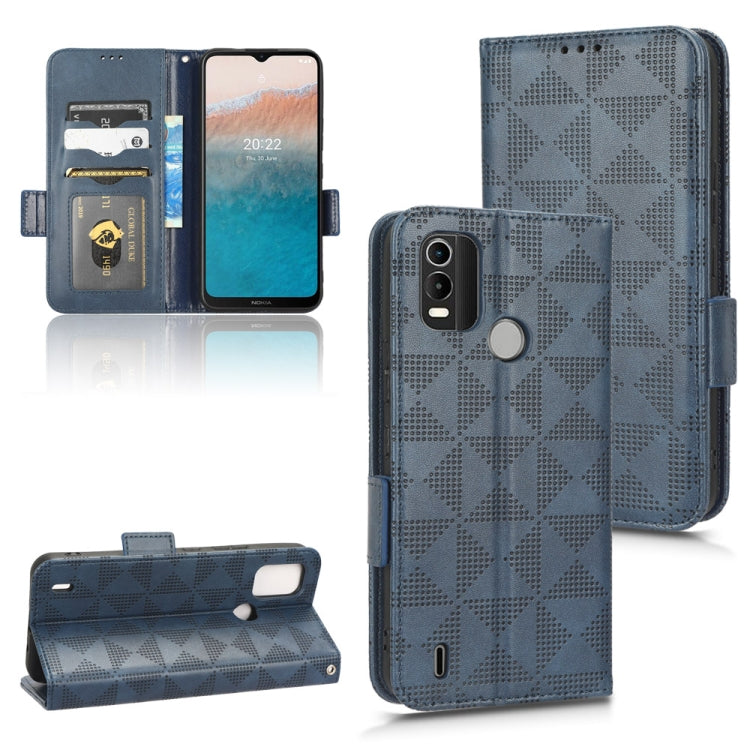 Symmetrical Triangle Leather Phone Case, For Nokia C21 Plus, For Nokia C21, For Nokia C100, For Nokia C200