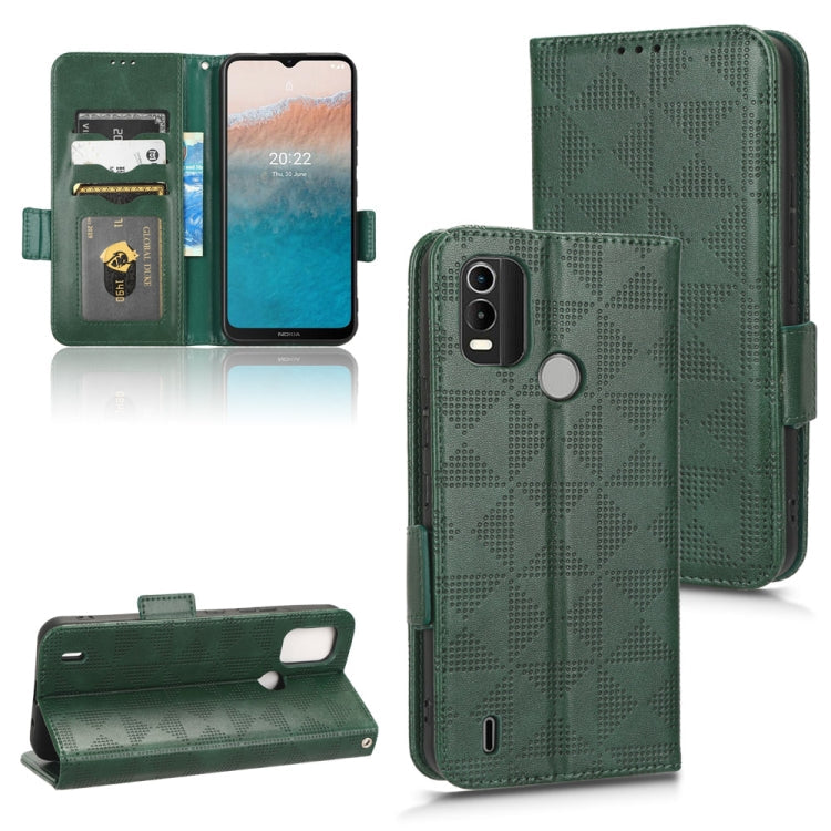 Symmetrical Triangle Leather Phone Case, For Nokia C21 Plus, For Nokia C21, For Nokia C100, For Nokia C200