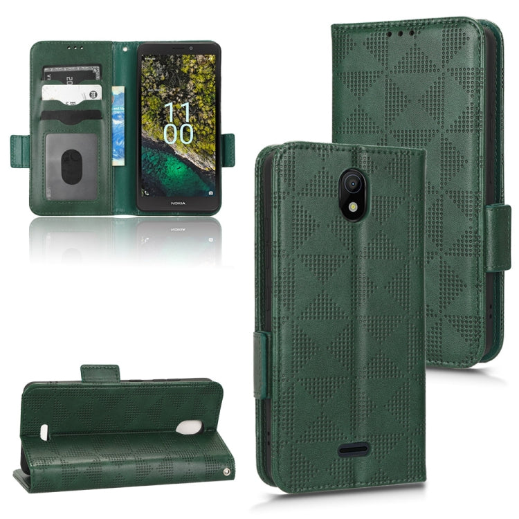 Symmetrical Triangle Leather Phone Case, For Nokia C21 Plus, For Nokia C21, For Nokia C100, For Nokia C200