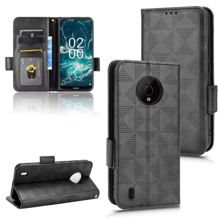 Symmetrical Triangle Leather Phone Case, For Nokia C21 Plus, For Nokia C21, For Nokia C100, For Nokia C200