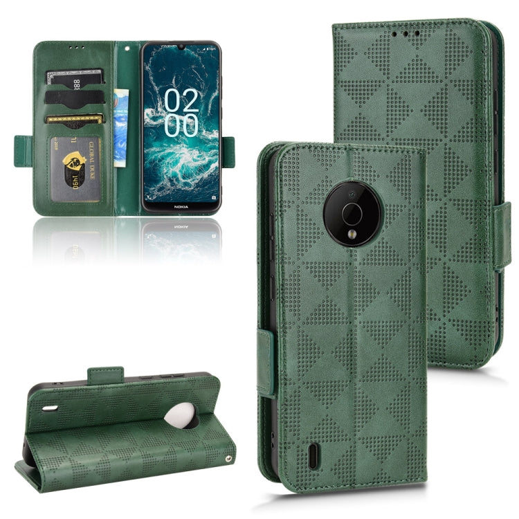 Symmetrical Triangle Leather Phone Case, For Nokia C21 Plus, For Nokia C21, For Nokia C100, For Nokia C200