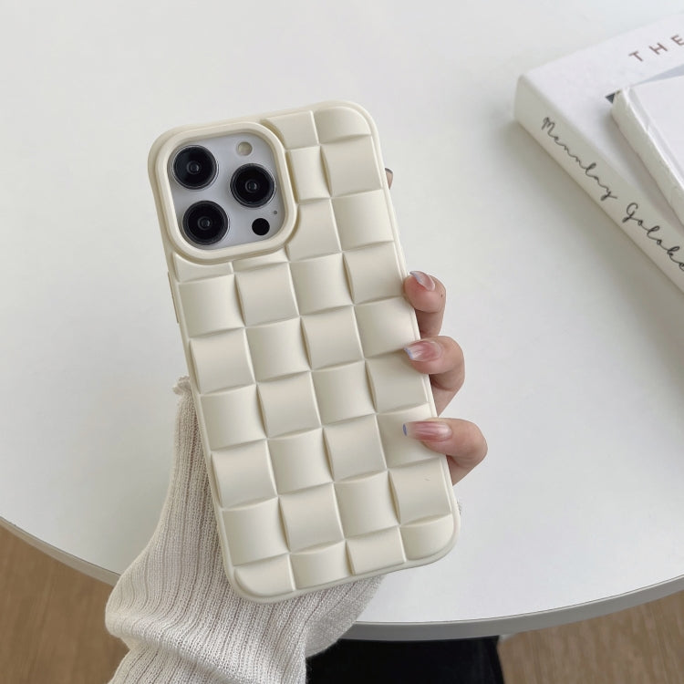 3D Cube Weave Texture Skin Feel Phone Case, For iPhone 13 Pro Max
