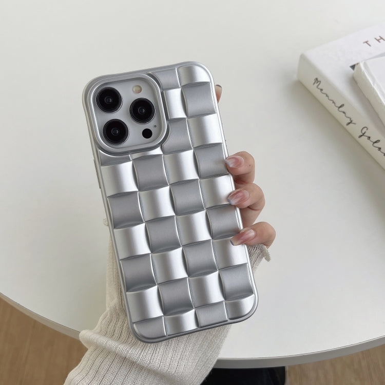 3D Cube Weave Texture Skin Feel Phone Case, For iPhone 13 Pro Max