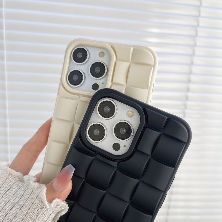 3D Cube Weave Texture Skin Feel Phone Case, For iPhone 13 Pro Max