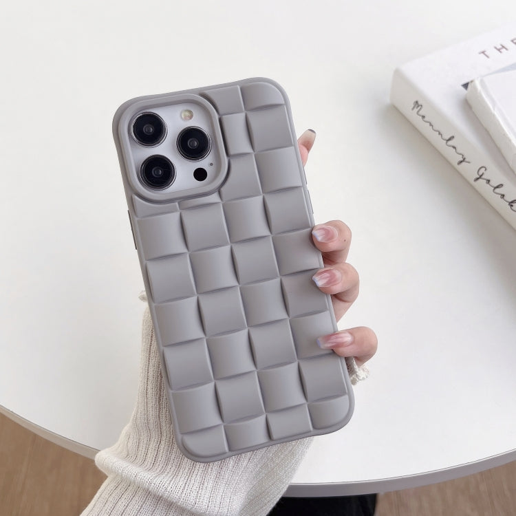 3D Cube Weave Texture Skin Feel Phone Case, For iPhone 13 Pro