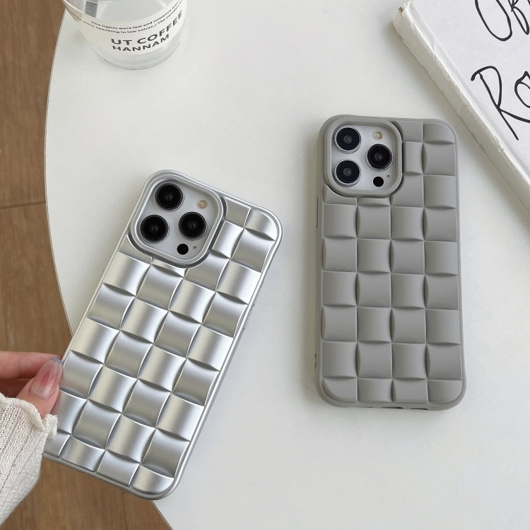 3D Cube Weave Texture Skin Feel Phone Case, For iPhone 13 Pro
