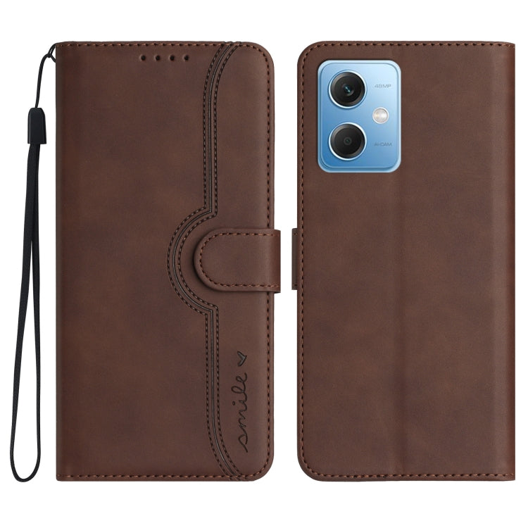 Heart Pattern Skin Feel Leather Phone Case, For Xiaomi Redmi Note 12 5G, For Xiaomi Redmi Note 12 Pro 5G, For Xiaomi Redmi Note 12 Pro+ 5G, For Xiaomi 11T/11T Pro