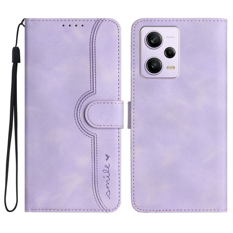 Heart Pattern Skin Feel Leather Phone Case, For Xiaomi Redmi Note 12 5G, For Xiaomi Redmi Note 12 Pro 5G, For Xiaomi Redmi Note 12 Pro+ 5G, For Xiaomi 11T/11T Pro