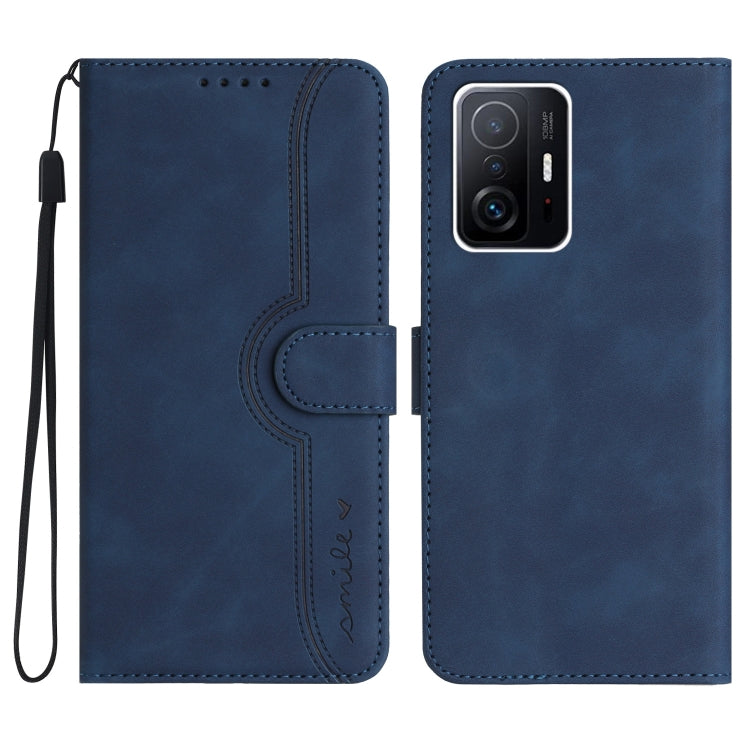 Heart Pattern Skin Feel Leather Phone Case, For Xiaomi Redmi Note 12 5G, For Xiaomi Redmi Note 12 Pro 5G, For Xiaomi Redmi Note 12 Pro+ 5G, For Xiaomi 11T/11T Pro