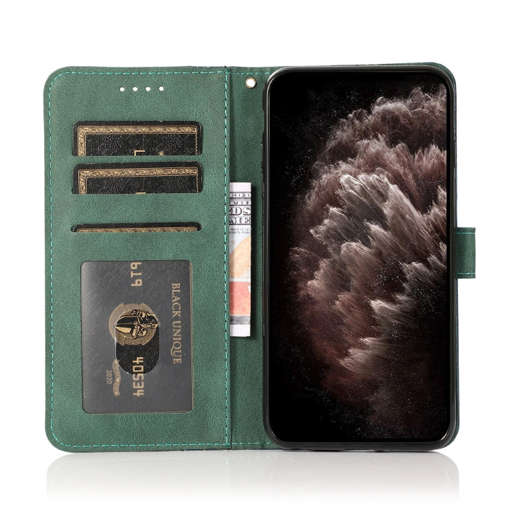 Dual-color Stitching Leather Phone Case, For Samsung Galaxy S20+