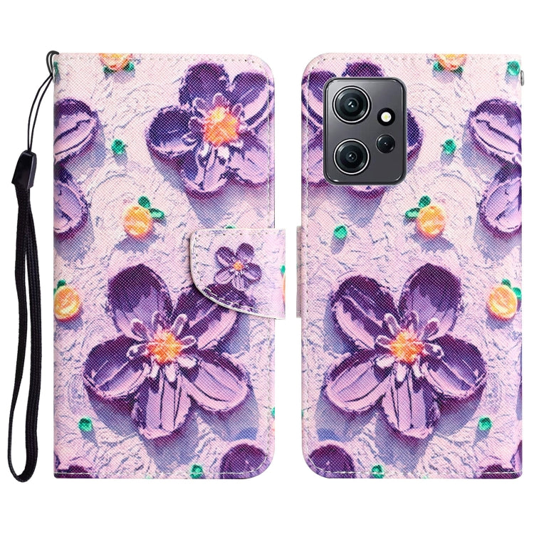 Colored Drawing Leather Phone Case, For Xiaomi Redmi Note 12 4G Global