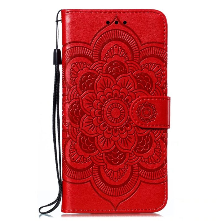 Sun Mandala Embossing Pattern Phone Leather Case, For Xiaomi Redmi 10C, For Xiaomi Redmi 12C, For Xiaomi Redmi A1
