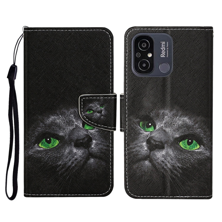 Colored Drawing Pattern Flip Leather Phone Case, For Xiaomi Redmi 12C