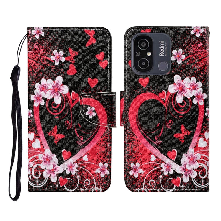 Colored Drawing Pattern Flip Leather Phone Case, For Xiaomi Redmi 12C