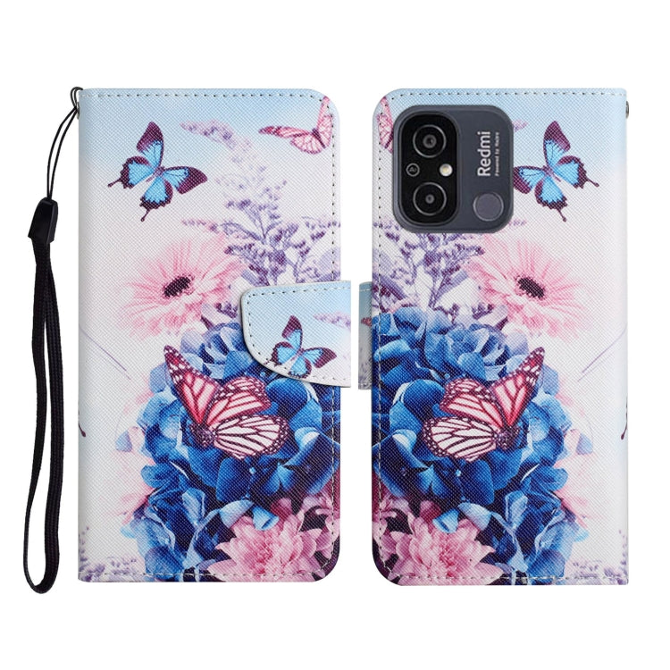 Colored Drawing Pattern Flip Leather Phone Case, For Xiaomi Redmi 12C