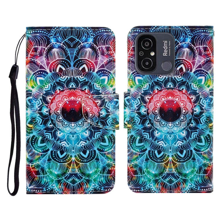 Colored Drawing Pattern Flip Leather Phone Case, For Xiaomi Redmi 12C