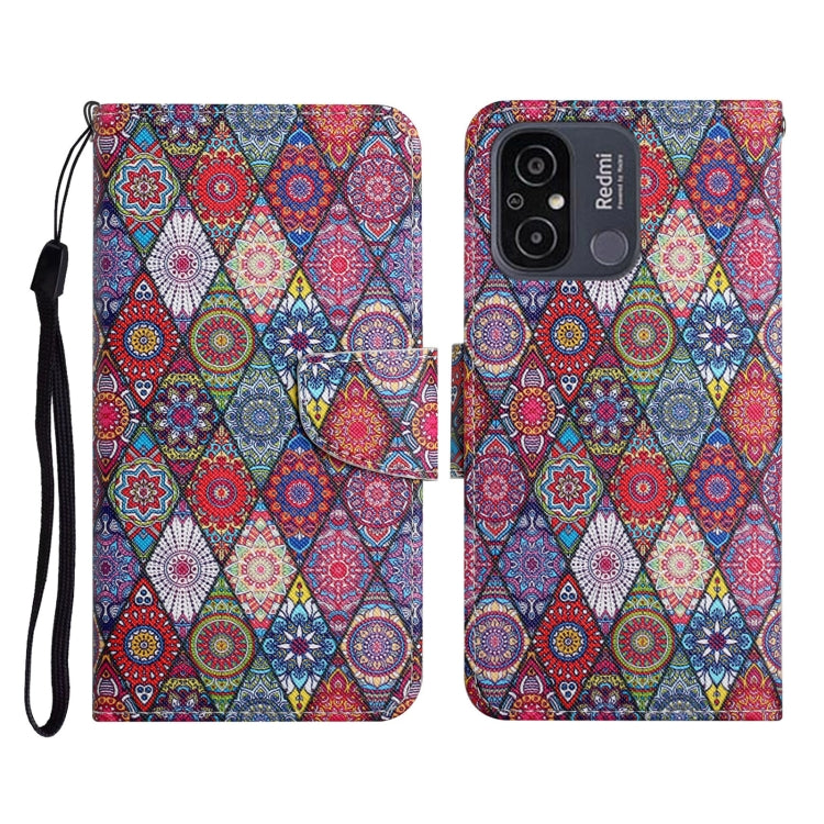 Colored Drawing Pattern Flip Leather Phone Case, For Xiaomi Redmi 12C