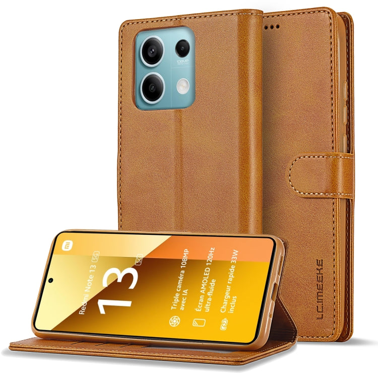 LC.IMEEKE Calf Texture Leather Phone Case, For Xiaomi Poco X6 Pro, For Xiaomi Redmi Note 13 5G, For Xiaomi Redmi Note 13 Pro+, For Xiaomi Redmi Note 13 Pro 5G