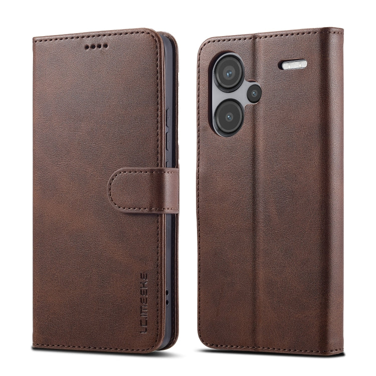 LC.IMEEKE Calf Texture Leather Phone Case, For Xiaomi Poco X6 Pro, For Xiaomi Redmi Note 13 5G, For Xiaomi Redmi Note 13 Pro+, For Xiaomi Redmi Note 13 Pro 5G