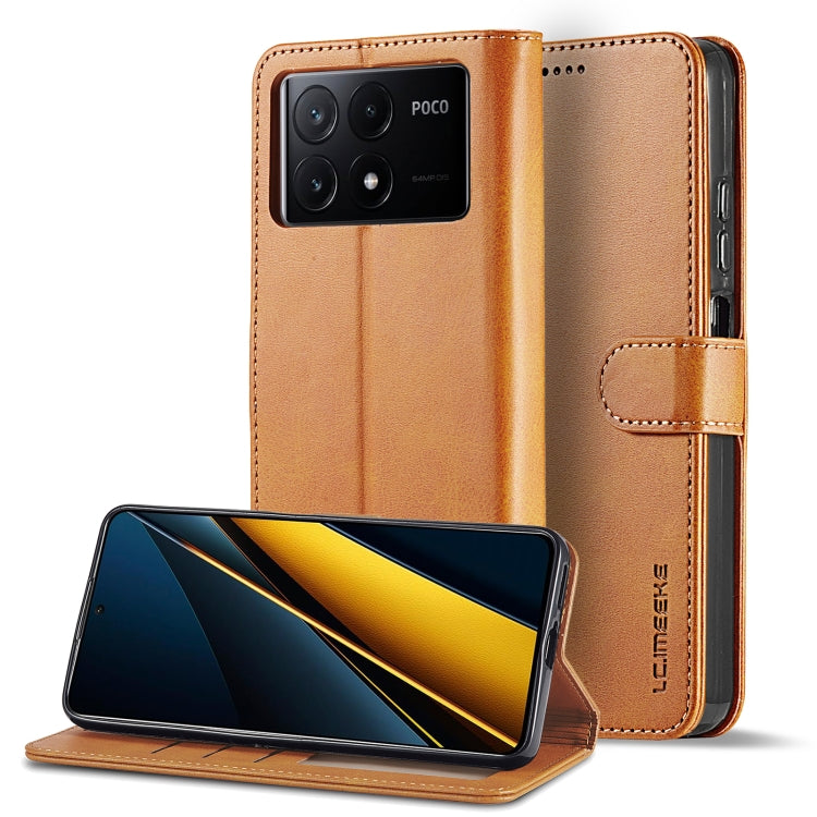LC.IMEEKE Calf Texture Leather Phone Case, For Xiaomi Poco X6 Pro, For Xiaomi Redmi Note 13 5G, For Xiaomi Redmi Note 13 Pro+, For Xiaomi Redmi Note 13 Pro 5G