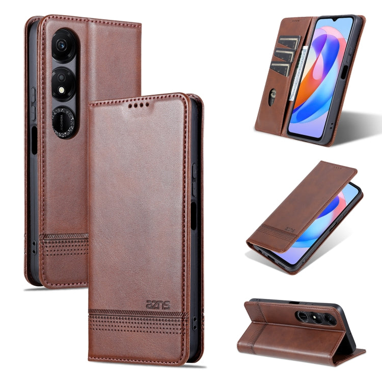 AZNS Magnetic Calf Texture Flip Leather Phone Case, For Honor Play 50 Plus, For Honor X50, For Honor X50i/90 Lite, For Honor Play 40