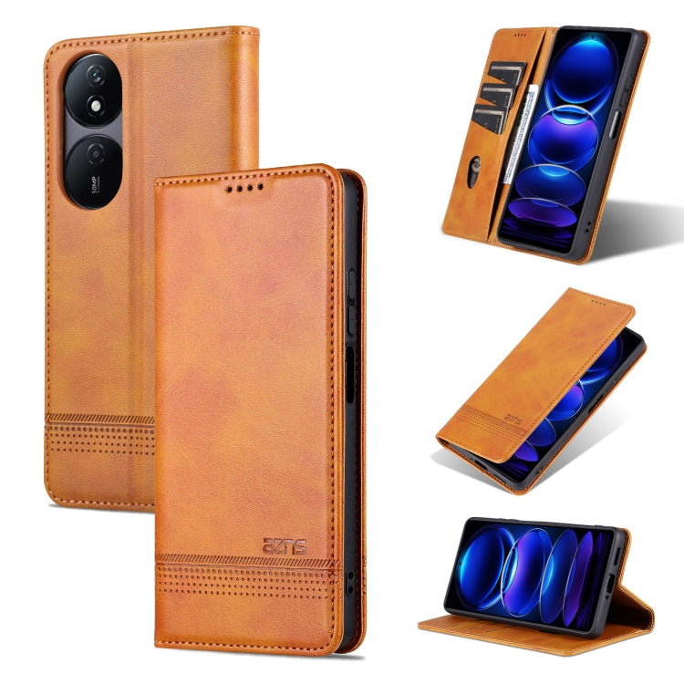 AZNS Magnetic Calf Texture Flip Leather Phone Case, For Honor Play 50 Plus, For Honor X50, For Honor X50i/90 Lite, For Honor Play 40