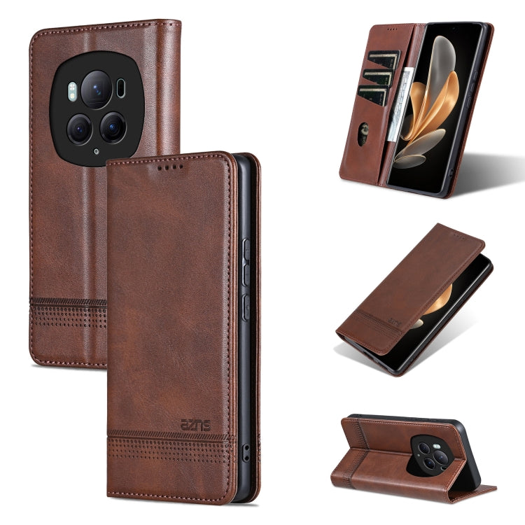 AZNS Magnetic Calf Texture Flip Leather Phone Case, For Honor X50i/90 Lite, For Honor Play 40, For Honor 90 Pro, For Honor 90