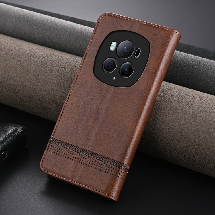 AZNS Magnetic Calf Texture Flip Leather Phone Case, For Honor X50i/90 Lite, For Honor Play 40, For Honor 90 Pro, For Honor 90