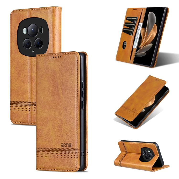 AZNS Magnetic Calf Texture Flip Leather Phone Case, For Honor X50i/90 Lite, For Honor Play 40, For Honor 90 Pro, For Honor 90