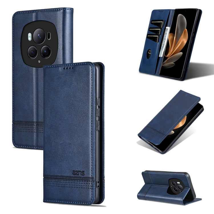 AZNS Magnetic Calf Texture Flip Leather Phone Case, For Honor X50i/90 Lite, For Honor Play 40, For Honor 90 Pro, For Honor 90
