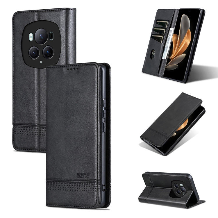 AZNS Magnetic Calf Texture Flip Leather Phone Case, For Honor X50i/90 Lite, For Honor Play 40, For Honor 90 Pro, For Honor 90