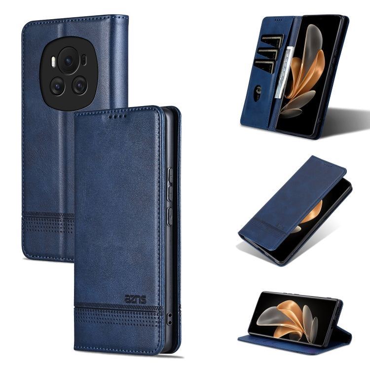 AZNS Magnetic Calf Texture Flip Leather Phone Case, For Honor X50i/90 Lite, For Honor Play 40, For Honor 90 Pro, For Honor 90