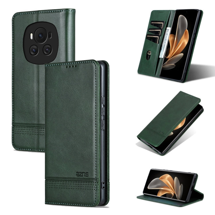 AZNS Magnetic Calf Texture Flip Leather Phone Case, For Honor X50i/90 Lite, For Honor Play 40, For Honor 90 Pro, For Honor 90