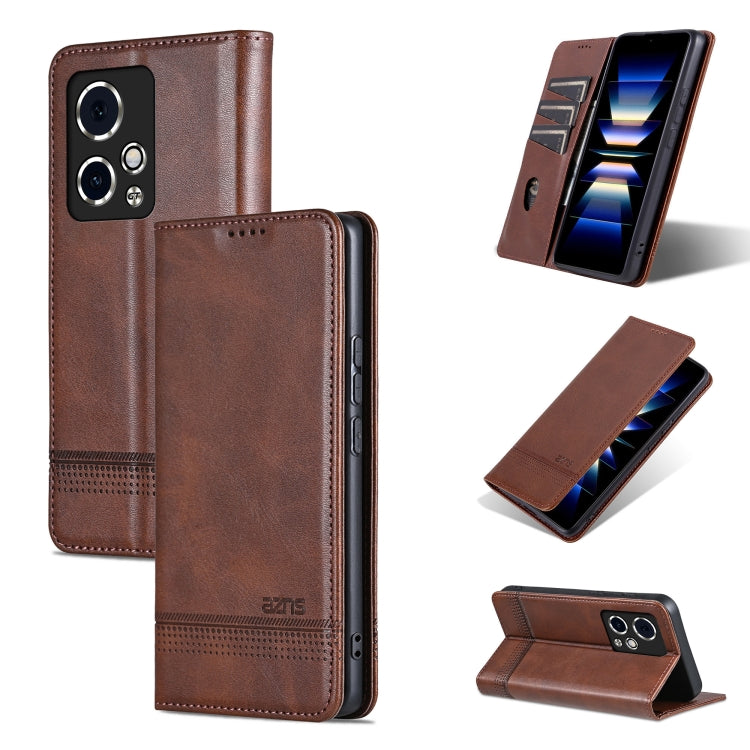 AZNS Magnetic Calf Texture Flip Leather Phone Case, For Honor X50i/90 Lite, For Honor Play 40, For Honor 90 Pro, For Honor 90
