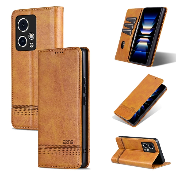 AZNS Magnetic Calf Texture Flip Leather Phone Case, For Honor X50i/90 Lite, For Honor Play 40, For Honor 90 Pro, For Honor 90