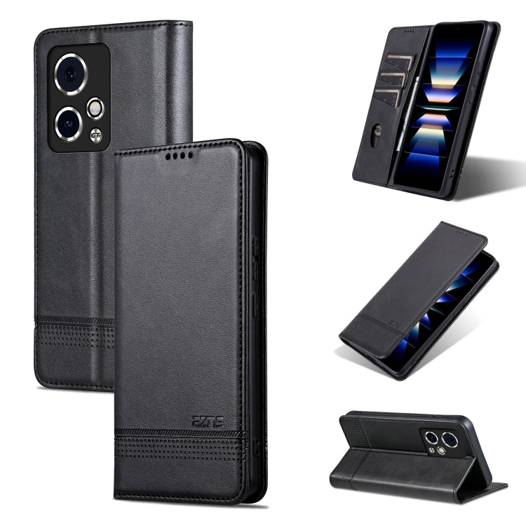 AZNS Magnetic Calf Texture Flip Leather Phone Case, For Honor X50i/90 Lite, For Honor Play 40, For Honor 90 Pro, For Honor 90