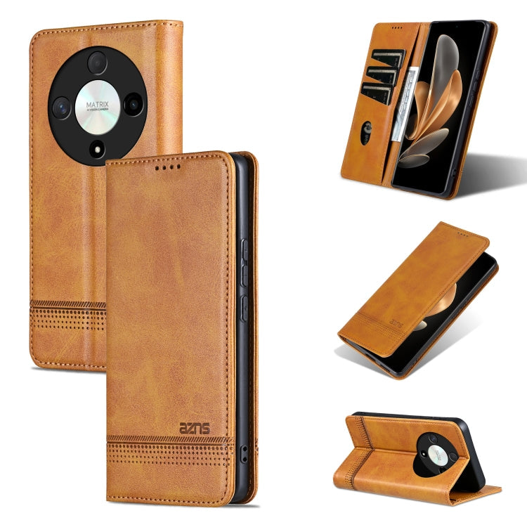 AZNS Magnetic Calf Texture Flip Leather Phone Case, For Honor X50i/90 Lite, For Honor Play 40, For Honor 90 Pro, For Honor 90