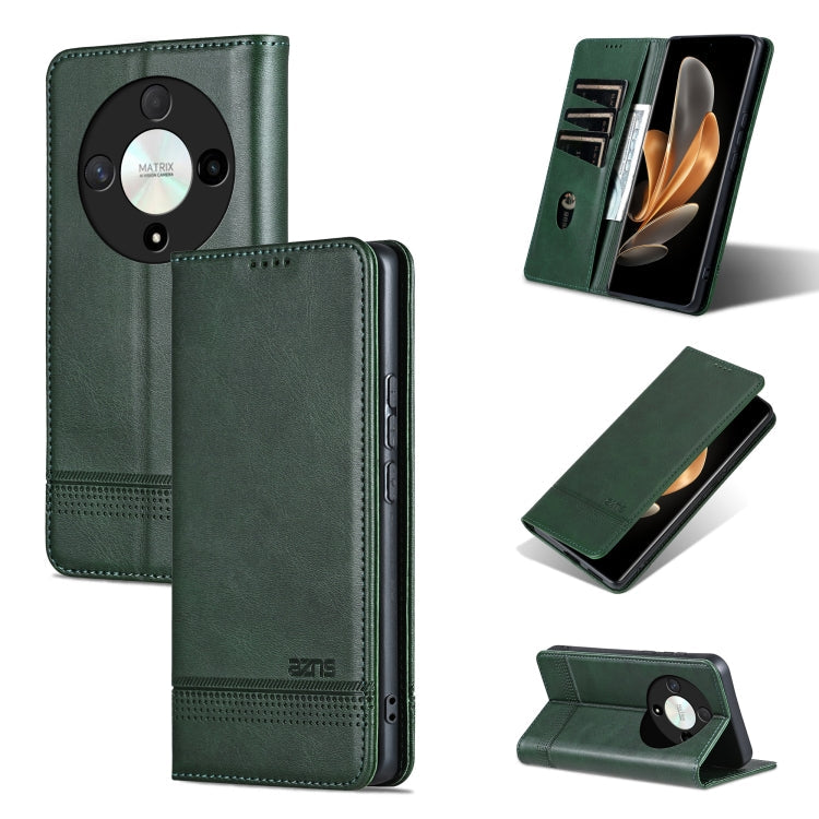 AZNS Magnetic Calf Texture Flip Leather Phone Case, For Honor X50i/90 Lite, For Honor Play 40, For Honor 90 Pro, For Honor 90
