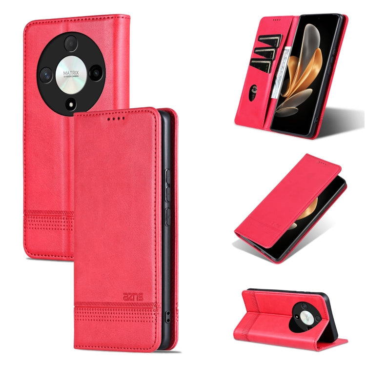 AZNS Magnetic Calf Texture Flip Leather Phone Case, For Honor X50i/90 Lite, For Honor Play 40, For Honor 90 Pro, For Honor 90