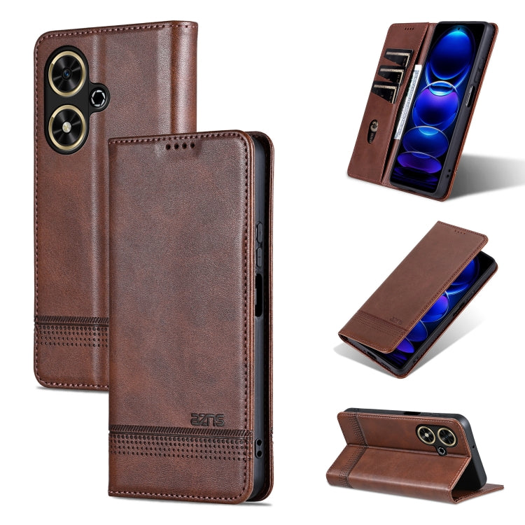 AZNS Magnetic Calf Texture Flip Leather Phone Case, For Honor 90 GT, For Honor Magic6 Lite 5G/X9b, For Honor Play 50 Plus, For Honor X50