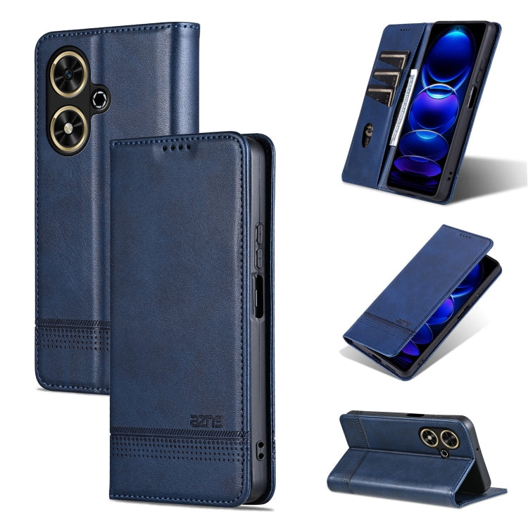 AZNS Magnetic Calf Texture Flip Leather Phone Case, For Honor 90 GT, For Honor Magic6 Lite 5G/X9b, For Honor Play 50 Plus, For Honor X50