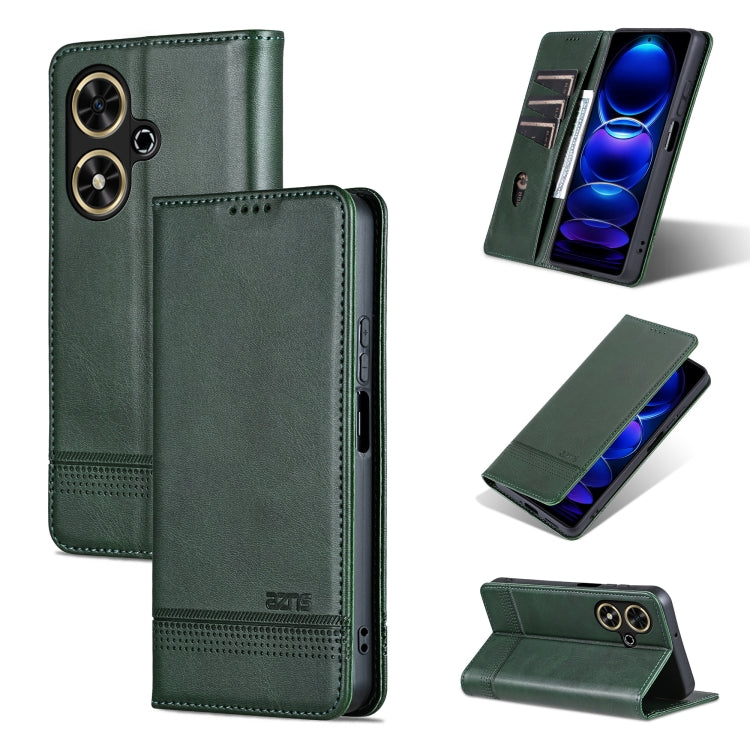 AZNS Magnetic Calf Texture Flip Leather Phone Case, For Honor 90 GT, For Honor Magic6 Lite 5G/X9b, For Honor Play 50 Plus, For Honor X50