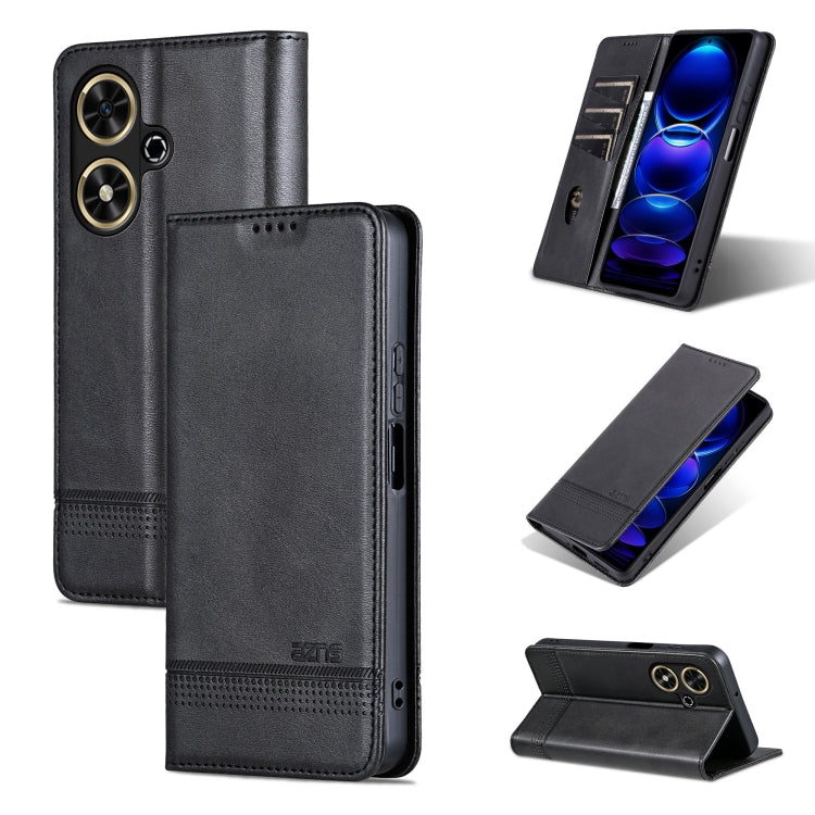 AZNS Magnetic Calf Texture Flip Leather Phone Case, For Honor 90 GT, For Honor Magic6 Lite 5G/X9b, For Honor Play 50 Plus, For Honor X50
