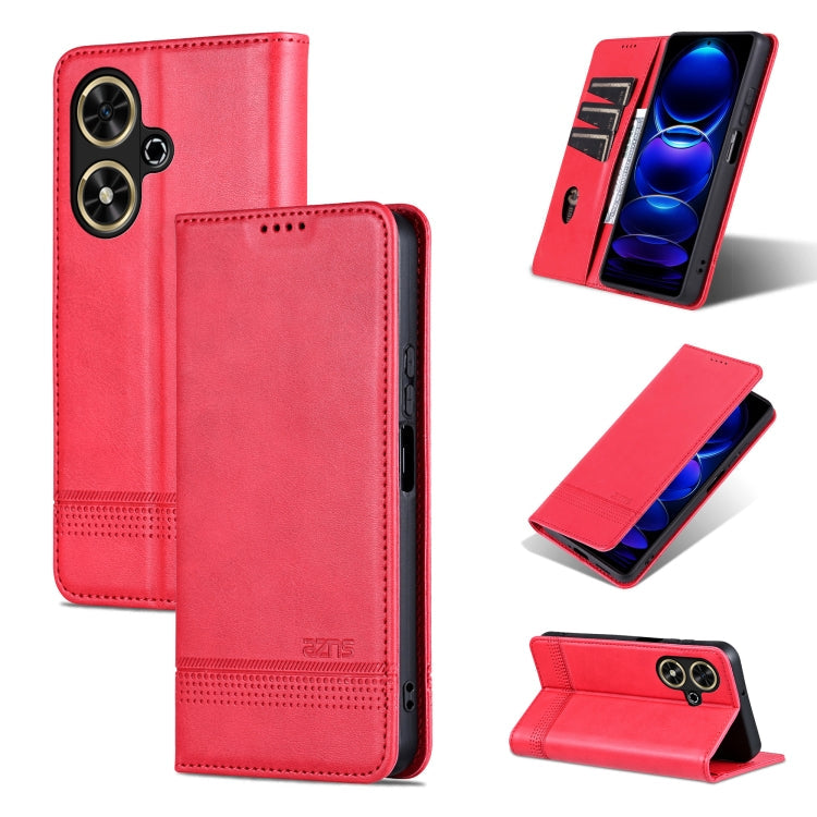 AZNS Magnetic Calf Texture Flip Leather Phone Case, For Honor 90 GT, For Honor Magic6 Lite 5G/X9b, For Honor Play 50 Plus, For Honor X50
