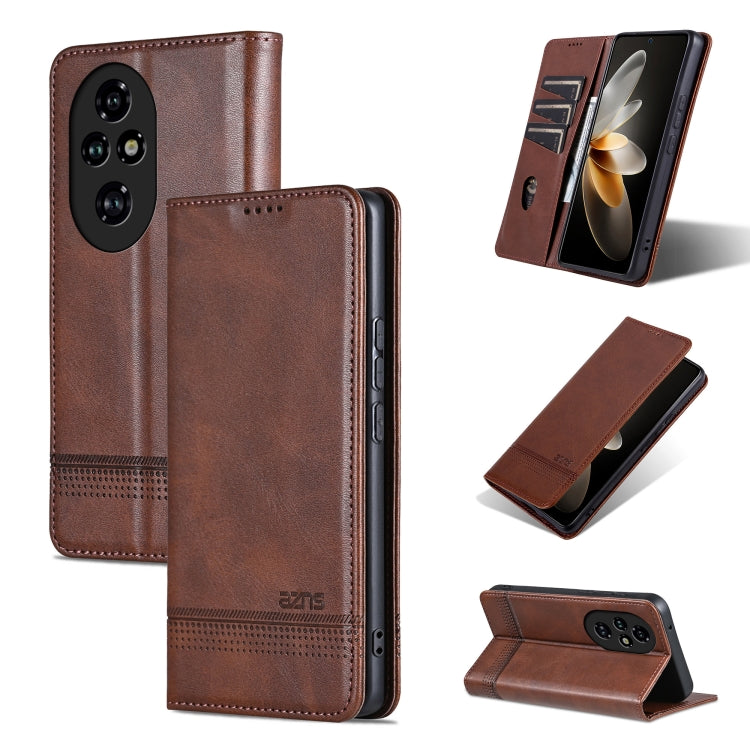 AZNS Magnetic Calf Texture Flip Leather Phone Case, For Honor 90 GT, For Honor Magic6 Lite 5G/X9b, For Honor Play 50 Plus, For Honor X50