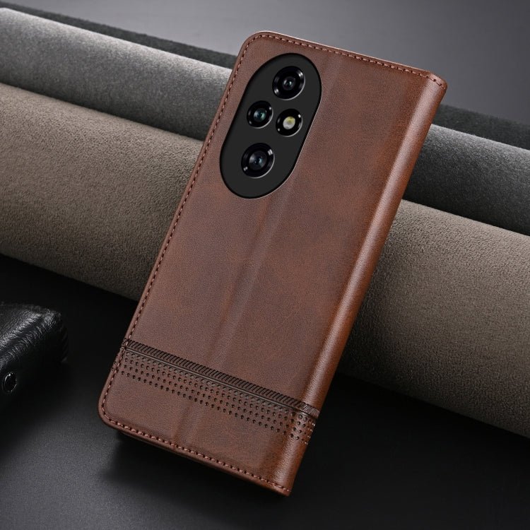 AZNS Magnetic Calf Texture Flip Leather Phone Case, For Honor 90 GT, For Honor Magic6 Lite 5G/X9b, For Honor Play 50 Plus, For Honor X50