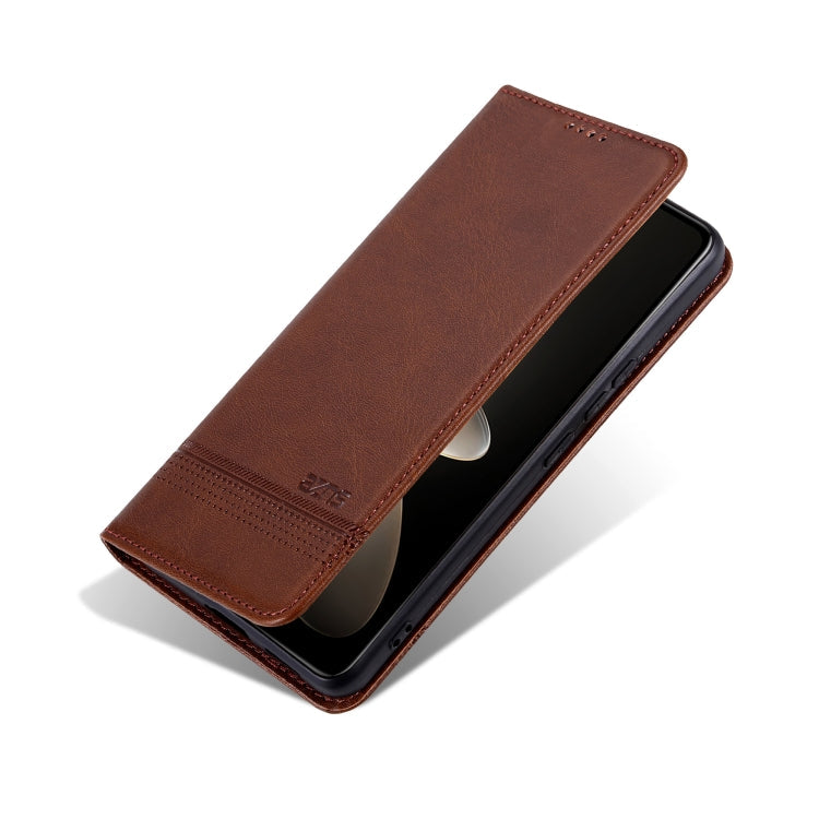 AZNS Magnetic Calf Texture Flip Leather Phone Case, For Honor 90 GT, For Honor Magic6 Lite 5G/X9b, For Honor Play 50 Plus, For Honor X50