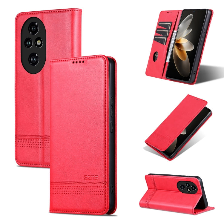 AZNS Magnetic Calf Texture Flip Leather Phone Case, For Honor 90 GT, For Honor Magic6 Lite 5G/X9b, For Honor Play 50 Plus, For Honor X50