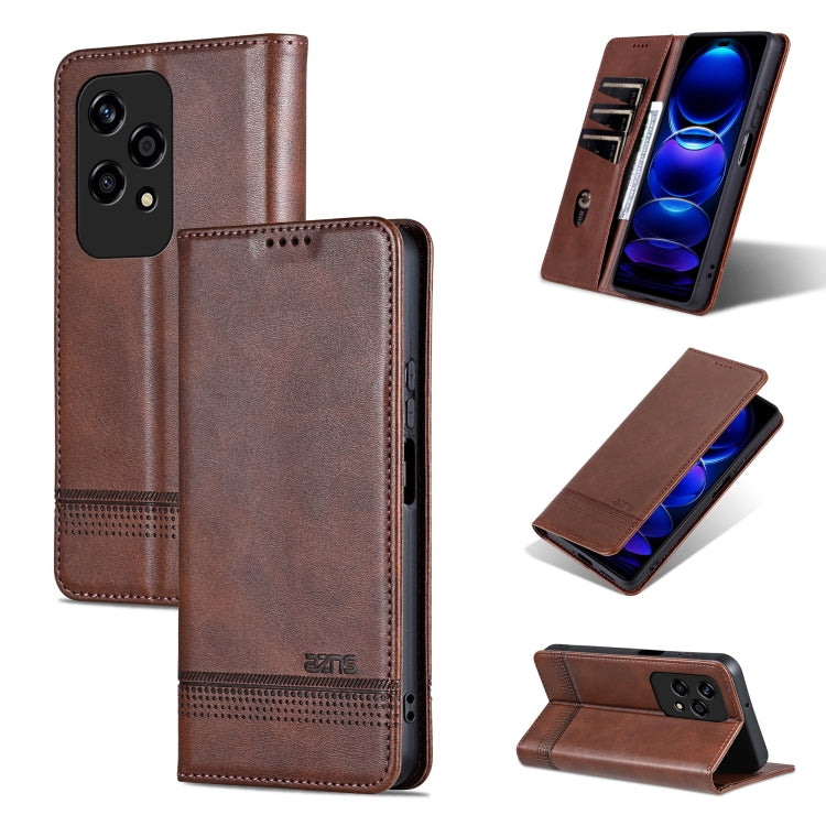 AZNS Magnetic Calf Texture Flip Leather Phone Case, For Honor 90 GT, For Honor Magic6 Lite 5G/X9b, For Honor Play 50 Plus, For Honor X50